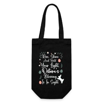 Ostara Witch Moon Eostre Spring Eastern - Gift Bag for Bottles - black - Front
