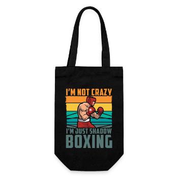 Je ne suis pas fou, je suis juste Shadow Boxing - Sac à bouteille - noir - Devant