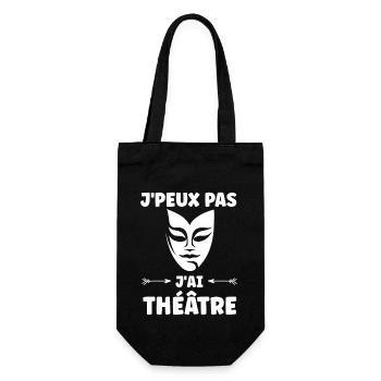 Humour théâtre - Sac à bouteille - noir - Devant