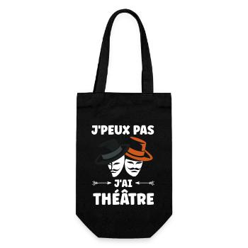 Humour théâtre - Sac à bouteille - noir - Devant