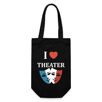 Humour théâtre - Sac à bouteille - noir - Devant