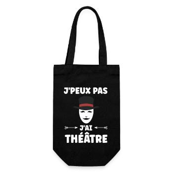 Humour théâtre - Sac à bouteille - noir - Devant