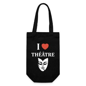 Humour théâtre - Sac à bouteille - noir - Devant