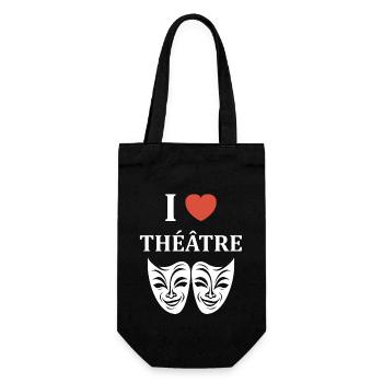 Humour théâtre - Sac à bouteille - noir - Devant