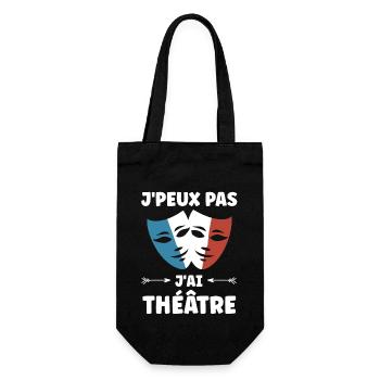 Humour théâtre - Sac à bouteille - noir - Devant