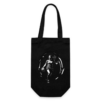 Handball player streetwear Iconic style - Gift Bag for Bottles - black - Front