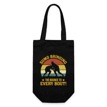 Sumo Bringing the bounce to every bout! - Gift Bag for Bottles - black - Front
