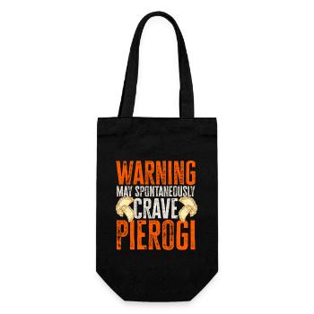 Polish Food Pierogi - Gift Bag for Bottles - black - Front