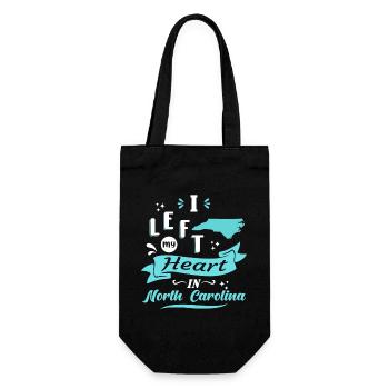 North Carolina Souvenir Liebe - Geschenkbeutel für Flaschen - Schwarz - Vorne