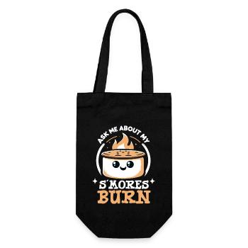 Scout Camping Outdoor Campfire Hiking - Gift Bag for Bottles - black - Front