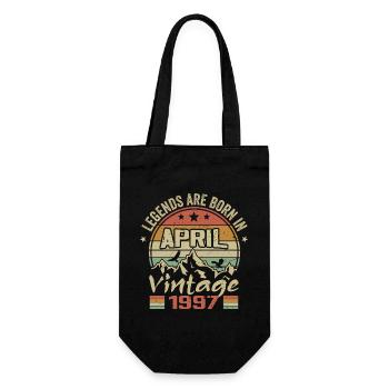 Né En Avril 1997 Vintage - Cadeau Avril 1997 - Sac à bouteille - noir - Devant