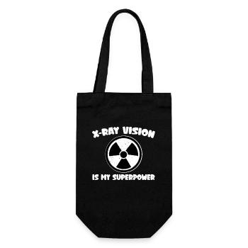 Radiologie Humor Shirt - Geschenkbeutel für Flaschen - Schwarz - Vorne