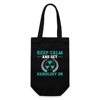 Radiology Love Funny Awesome Design Pride - Geschenkbeutel für Flaschen - Schwarz - Vorne