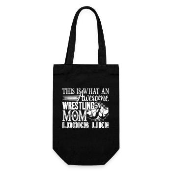 Wrestling Awesome Wrestling Mom Looks Like - Gift Bag for Bottles - black - Front