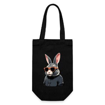 Iconic Dad Bunny Easter Bunny Streetwear Dad - Gift Bag for Bottles - black - Front