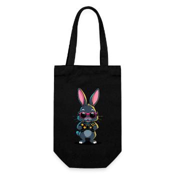 Easter Bunny Gamer Iconic Easter Gaming - Gift Bag for Bottles - black - Front