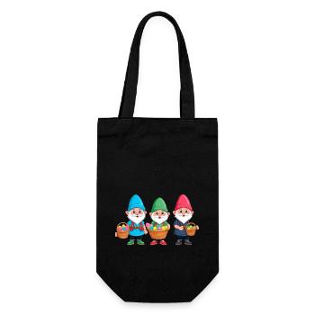 Gnome nordique de Pâques lapin nains - Sac à bouteille - noir - Devant