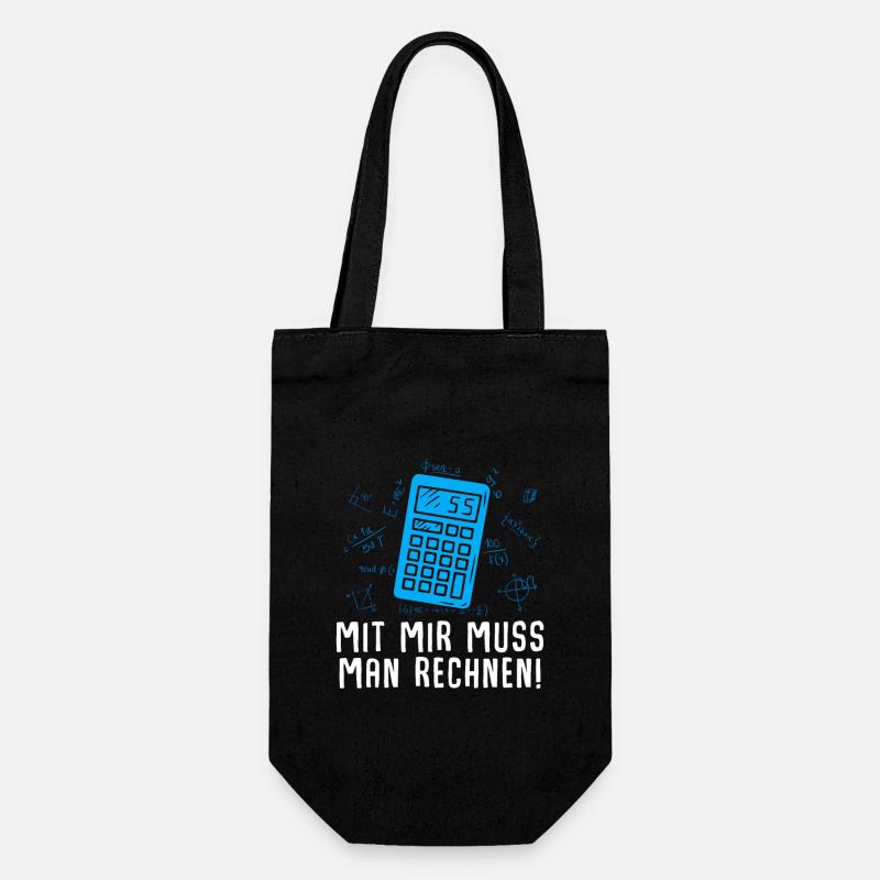 Calculatrice de professeur de mathématiques - Sac à bouteille - noir