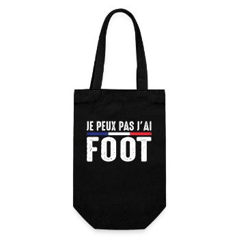 Je Peux pas j'ai foot football joueur Footballeur - Sac à bouteille - noir - Devant