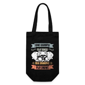 Certains grands-pères jouent au bingo Real Grandpas Retro - Sac à bouteille - noir - Devant