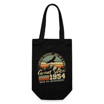 1954 Vintage Vintage cadeau d’anniversaire rétro - Sac à bouteille - noir - Devant