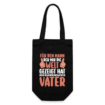 Dad Father's Day Dad - Gift Bag for Bottles - black - Front