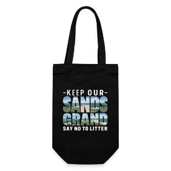Anti-littering Keine Umwelt Müll Recyceln - Geschenkbeutel für Flaschen - Schwarz - Vorne