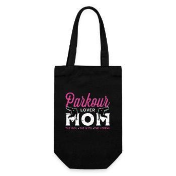 Parkour Lover Mom The Idol The Myth Loves Running - Gift Bag for Bottles - black - Front