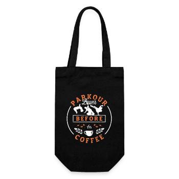 Amateur de parkour avant le café Running Coffee Lover - Sac à bouteille - noir - Devant