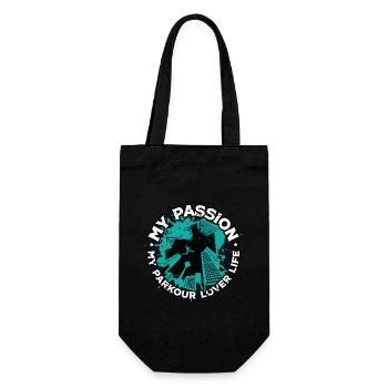 Amateur de Parkour Ma Passion Mon Parkour Freerunning - Sac à bouteille - noir - Devant