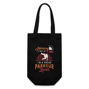 Le matin des amateurs de parkour n’est pas mon heure de freerunning - Sac à bouteille - noir - Devant
