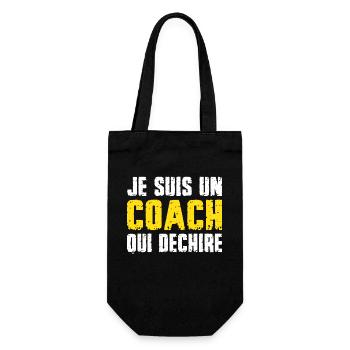 I'm a coach who rocks coach coach - Gift Bag for Bottles - black - Front
