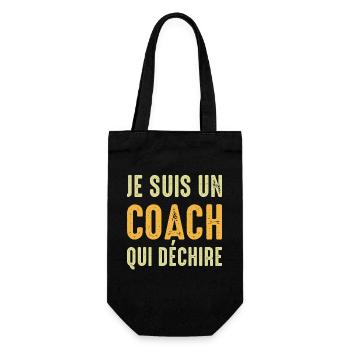 I'm a coach who rocks coach coach - Gift Bag for Bottles - black - Front