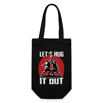 Let's hug it out Sumo - Gift Bag for Bottles - black - Front