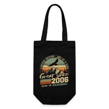 2006 Vintage Vintage Cadeau D’anniversaire Rétro - Sac à bouteille - noir - Devant