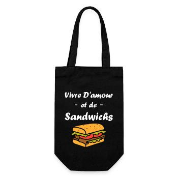 Humour sandwich - Sac à bouteille - noir - Devant