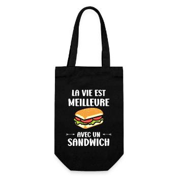 Humour sandwich - Sac à bouteille - noir - Devant