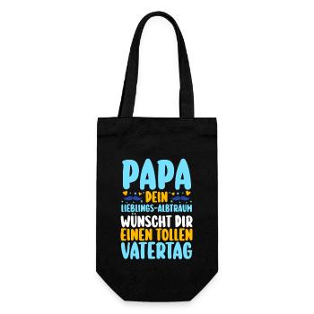 Dad Father's Day Dad - Gift Bag for Bottles - black - Front