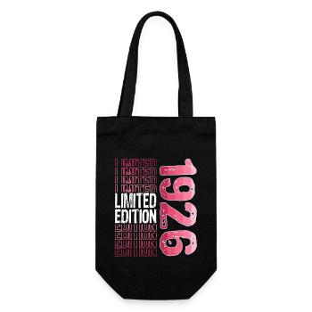 Limited Edition seit 1926 Geburtstag Vintage 1926 - Geschenkbeutel für Flaschen - Schwarz - Vorne