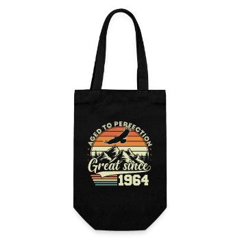 1964 Vintage Vintage rétro cadeau d’anniversaire - Sac à bouteille - noir - Devant