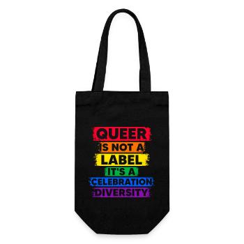 Queer n’est pas une étiquette, c’est une célébration des plongeurs - Sac à bouteille - noir - Devant