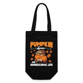 Pumpkin Spice And Homeschool Life - Gift Bag for Bottles - black - Front