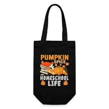 Pumpkin Spice And Homeschool Life - Gift Bag for Bottles - black - Front