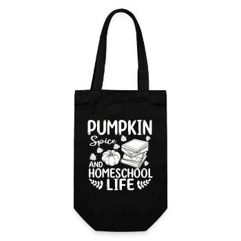Pumpkin Spice And Homeschool Life - Gift Bag for Bottles - black - Front