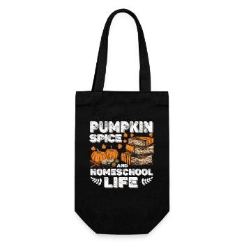 Pumpkin Spice And Homeschool Life - Gift Bag for Bottles - black - Front