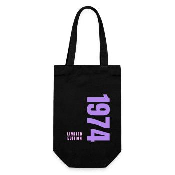50th Birthday - Gift Bag for Bottles - black - Front