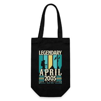 cadeau Anniversaire Avril 2005, Vintage avril 2005 - Sac à bouteille - noir - Devant