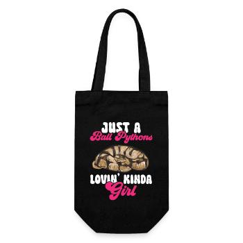 Ball Python Snake King Python - Gift Bag for Bottles - black - Front