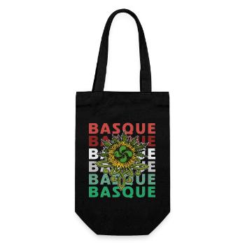 Heuskal Herria Baskenland Region Spanien - Geschenkbeutel für Flaschen - Schwarz - Vorne