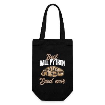 Ball Python Schlange Königspython - Geschenkbeutel für Flaschen - Schwarz - Vorne
